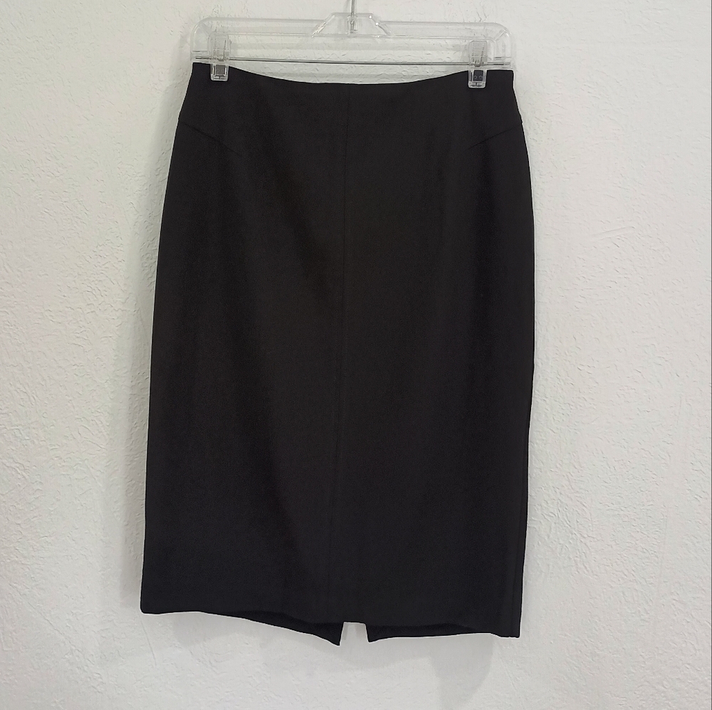 White House Black Market Black Midi Pencil Skirt